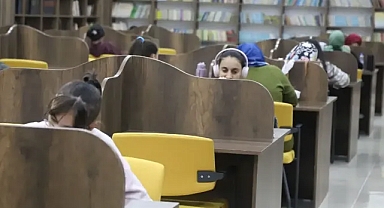 Karaköprü’deki kütüphaneye yoğun ilgi
