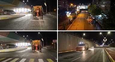 Şanlıurfa'da Buzlanmaya Karşı Tuzlama Çalışması