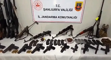 Şanlıurfa’da operasyon! Çok sayıda silah ve mühimmat ele geçirildi!