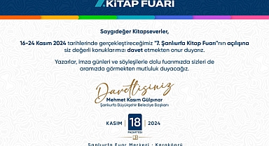 Şanlıurfa kitap fuarına ünlü şair ve yazarlar katılacak