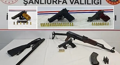 Urfa’da 10 adrese operasyon! Silah ve mühimmat ele geçirildi!