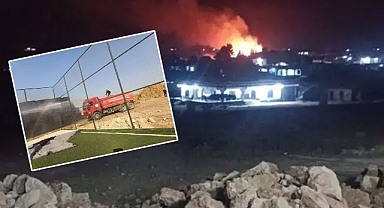 Urfa’da itfaiye müdahale etmişti! Saman balyaları yanmaya devam ediyor!