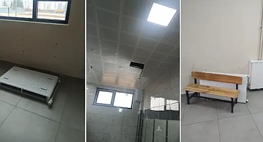Urfa’daki okulda petekler çalışmıyor! Çocuklar sınıflarda üşüyor!