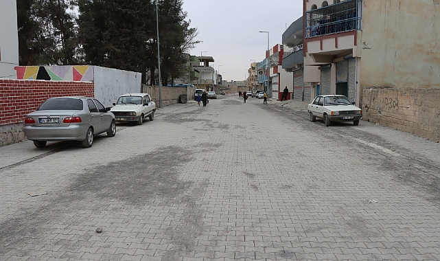Büyükşehir Suruç’ta Üst Yapı İyileştirme Çalışmalarını Sürdürüyor