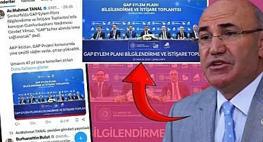 CHP Şanlıurfa Milletvekili Mahmut Tanal'dan GAP Eylem Planı Eleştirisi