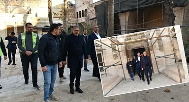 Depremden etkilenmişlerdi! Urfa’da tarihi camilerdeki çalışmalar sürüyor!