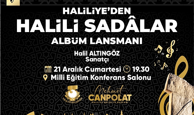 “Haliliye’den Halili Sadâlar” Albüm Tanıtımına Davet…