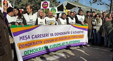 Şanlıurfa'da 'Demokratik Çözüm İçin Özgürlük Yürüyüşü'