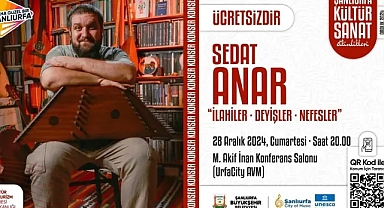 Sedat Anar, yılın son konserini Urfa’da verecek!