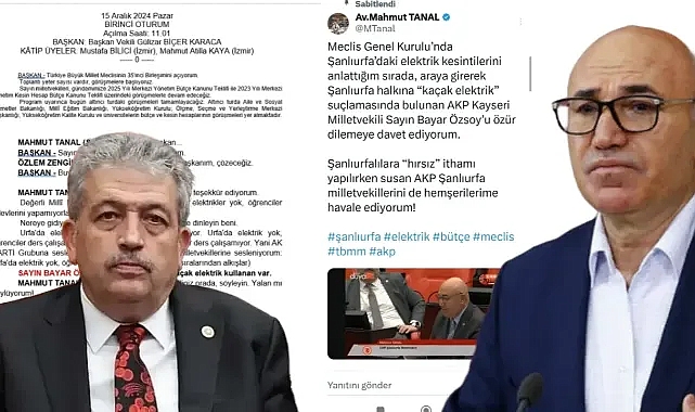 Tanal'dan Özsoy 'a tepki: