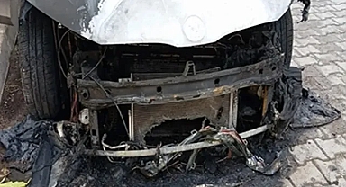 Urfa’da ilçe başkanının otomobili kundaklandı!