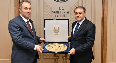 Urfa’ya veda etti! Bildirici, Vali Şıldak’ı ziyaret etti!