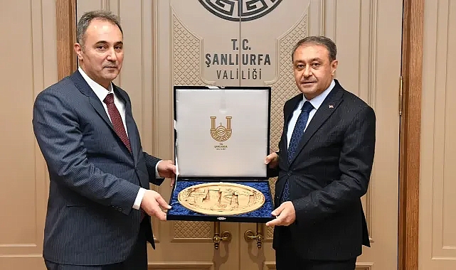 Urfa’ya veda etti! Bildirici, Vali Şıldak’ı ziyaret etti!