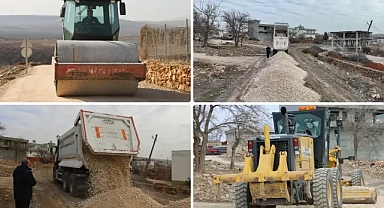 Büyükşehir 'den Bozova ve Karaköprü Kırsalında Yol Çalışması