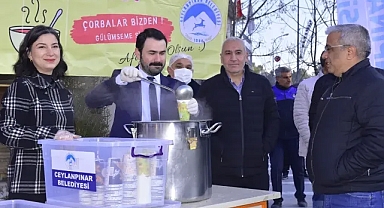 Ceylanpınar Belediyesi, sabahları sıcak çorba ikramına başladı