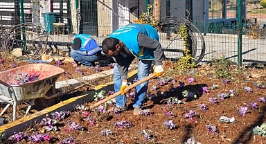 Eyyübiye’de parklarda çalışmalar sürüyor
