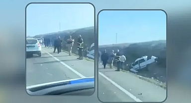 Ölüm yolunda feci kaza!