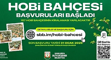 Şanlıurfa Büyükşehir Belediyesi Hobi Bahçesi Başvuruları Başladı!