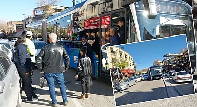 Şanlıurfa’da sürücü duyarsız davrandı! Trambüs dönemedi!