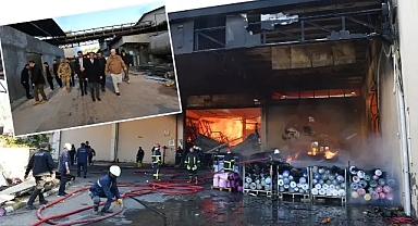 Şanlıurfa OSB’de fabrika yanmıştı! Vali Şıldak, incelemelerde bulundu!