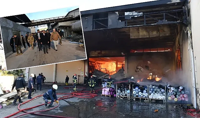 Şanlıurfa OSB’de fabrika yanmıştı! Vali Şıldak, incelemelerde bulundu!