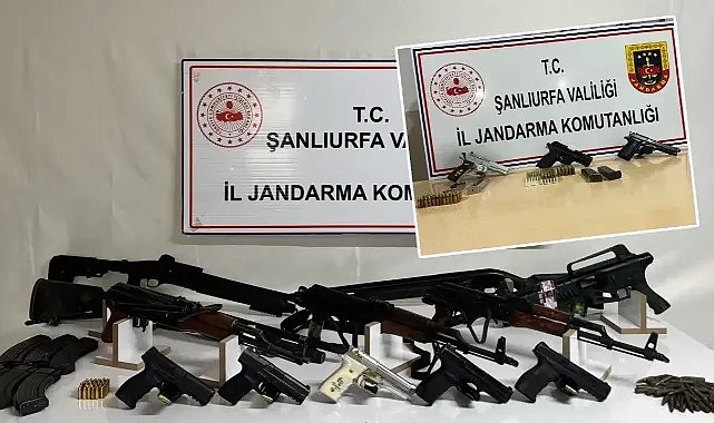 Urfa’da jandarmadan operasyon! Uzun namlulu silahlar ele geçirildi!