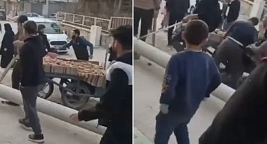 Urfa’da seyyar satıcılar arasında kavga! Taş ve sopalar kullanıldı!
