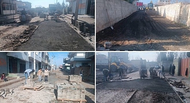 Viranşehir’de Kilit Parke Taşı Yenileme Çalışmaları Sürüyor