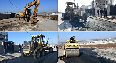 Yeni hayvan pazarı yolunda bakım ve onarım çalışması