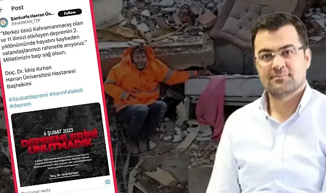 Başhekim Doç. Dr. İdris Kırhan’dan 6 Şubat deprem mesajı