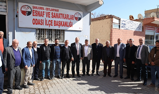 Başkan Gülpınar, Ceylanpınar 'da temaslarda bulundu