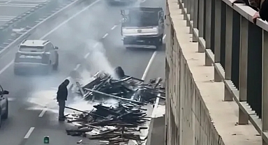 Bir anda alev aldı! Şanlıurfa'da korkutan anlar!