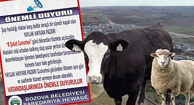 Bozova Yaylak Hayvan Pazarı Yeniden Hizmete Açılıyor