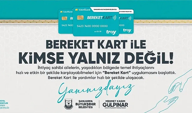 Büyükşehir Belediyesi’nden Sosyal Yardımlar İçin Yenilikçi Adım: Bereket Kart