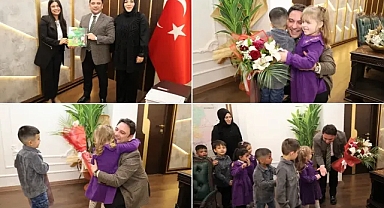 Haliliye Kaymakamı Şahin Minik Misafirlerini Ağırladı