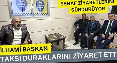 İl Başkanı Günbegi Taksi Duraklarını Ziyaret Etti
