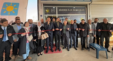 İYİ Parti Siverek İlçe Başkanlık Binası yapılan törenle açıldı.