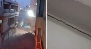 Şanlıurfa’da hasarlı bina yıkılırken, yandaki bina zarar gördü!