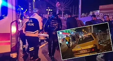 Şanlıurfa’da otomobil kontrolden çıktı! Aydınlatma direğine çarptı!