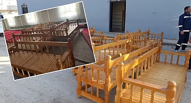 Suruç’ta taziye evlerinde halının yerine sedirler aldı!