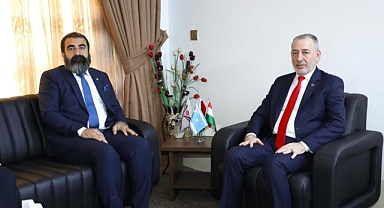 TİGAD Temsilcisi Azizoğlu, Türkmen Bakan Aydın Maruf ile bir araya geldi