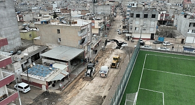 Büyükşehir’den Suruç İlçesi Mızar Caddesi’nde Asfalt Öncesi Hazırlık