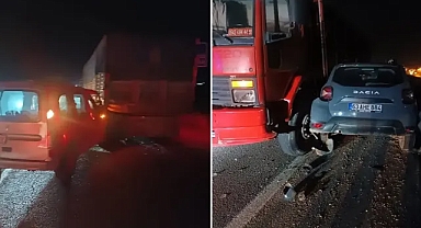 Şanlıurfa-Gaziantep yolunda kaza! Bariyer arasına sıkıştı!