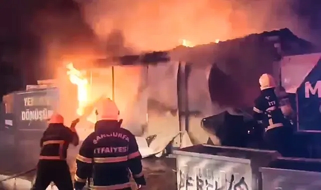 Urfa'da korku dolu anlar! Geceyi aydınlattı!