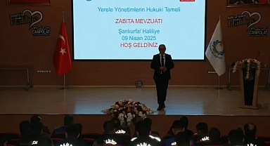 Haliliye Belediyesi zabıta personeline mevzuat eğitimi!