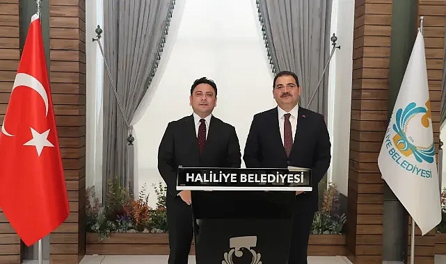 Kaymakam Şahin’den Haliliye Belediye Başkanı Mehmet Canpolat’a Ziyaret