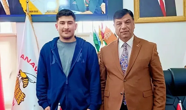 Milli Sporcu Abdulsamet Ocakoğlu’ndan Halil Aslan’a Ziyaret