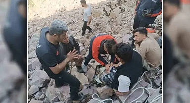 Pancar toplamaya giden genç mahsur kaldı!