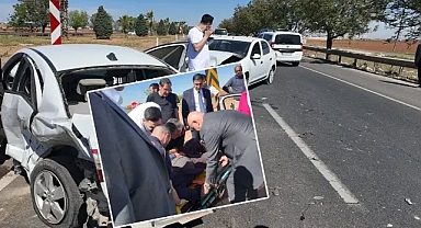 Şanlıurfa’da 2 otomobil çarpıştı! Karadağ, yetkilileri göreve davet etti!