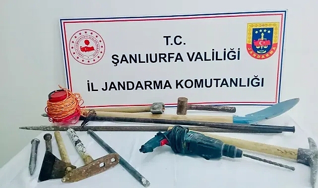 Şanlıurfa’da izinsiz kazı yapanlara suçüstü yapıldı!